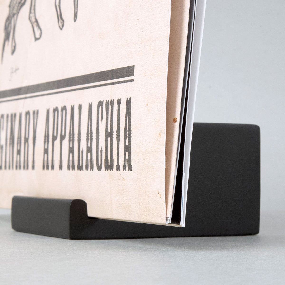 Présentoir pour vinyles en bois (noir)
