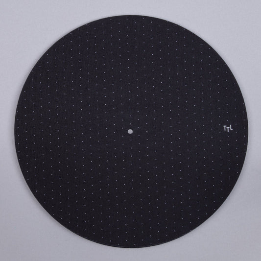 Tapis glissant à motif de points pour platine vinyle (Noir)